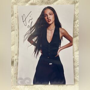 Olivia Rodrigo Hand Signed Autographed Photo Authentic 11.5 X 8.5 COA